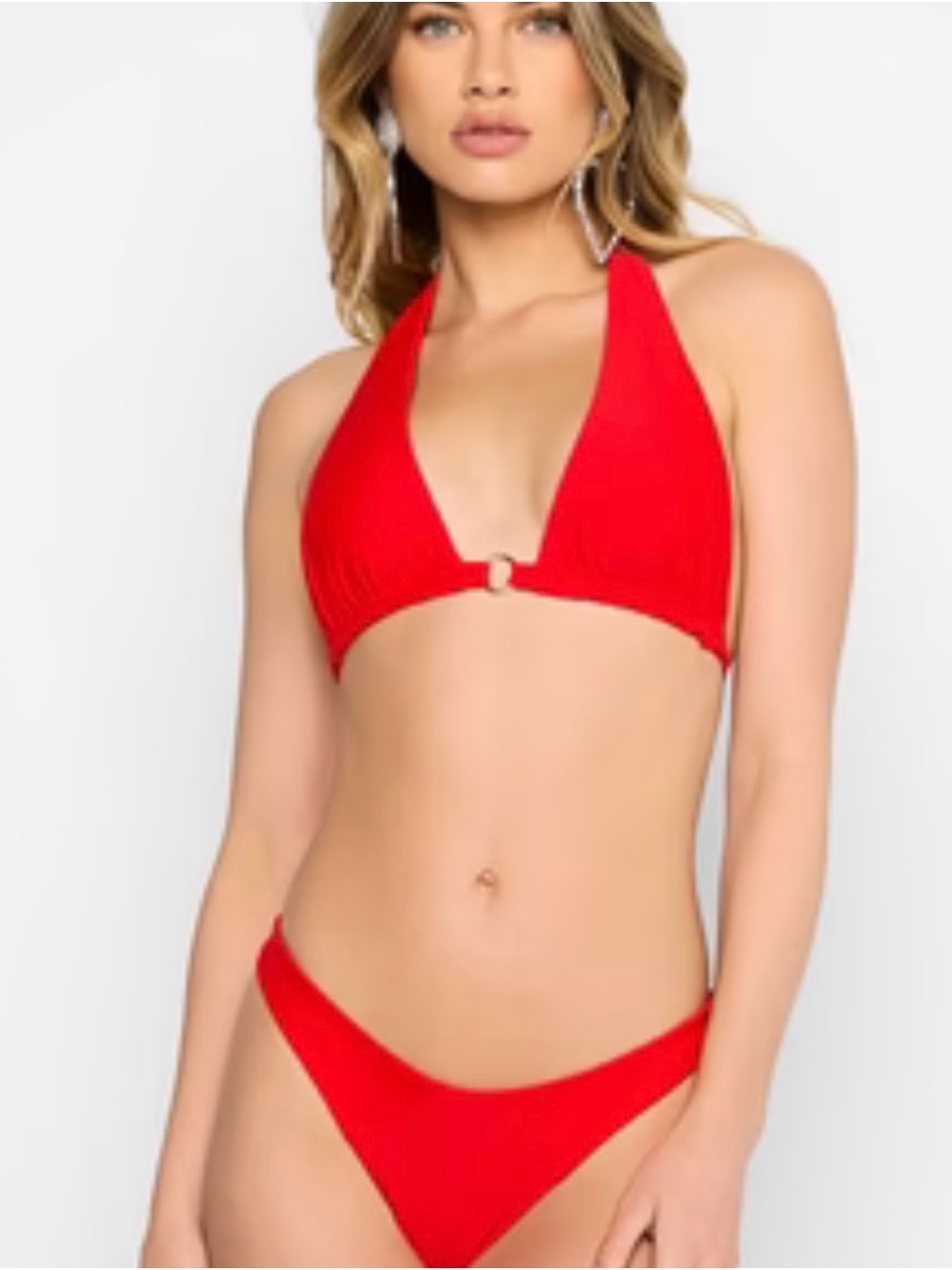 Beach bunny red strappy bikini